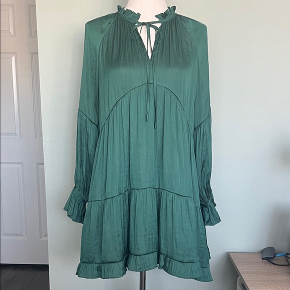 o.p.t Dresses & Skirts - O.P.T Chic Long Sleeve Green Dress